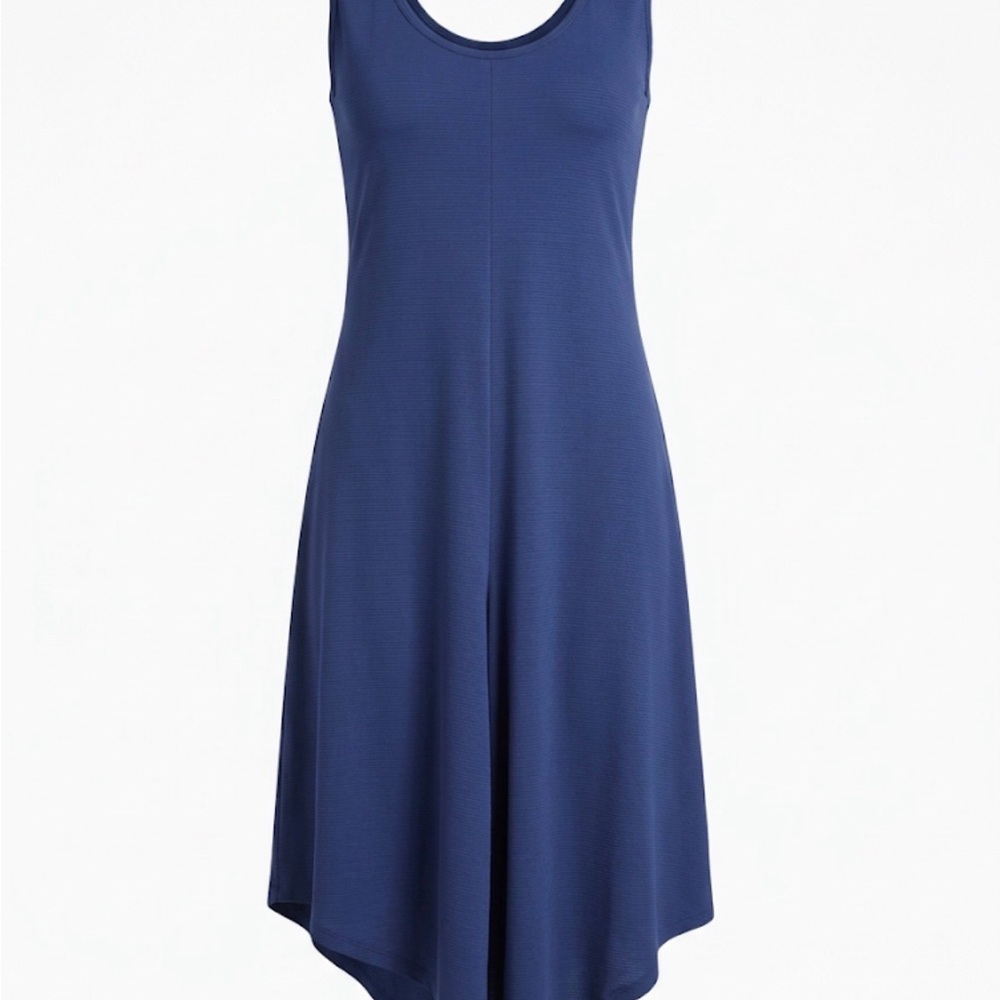 Chic Navy Sleeveless High Low Dress
